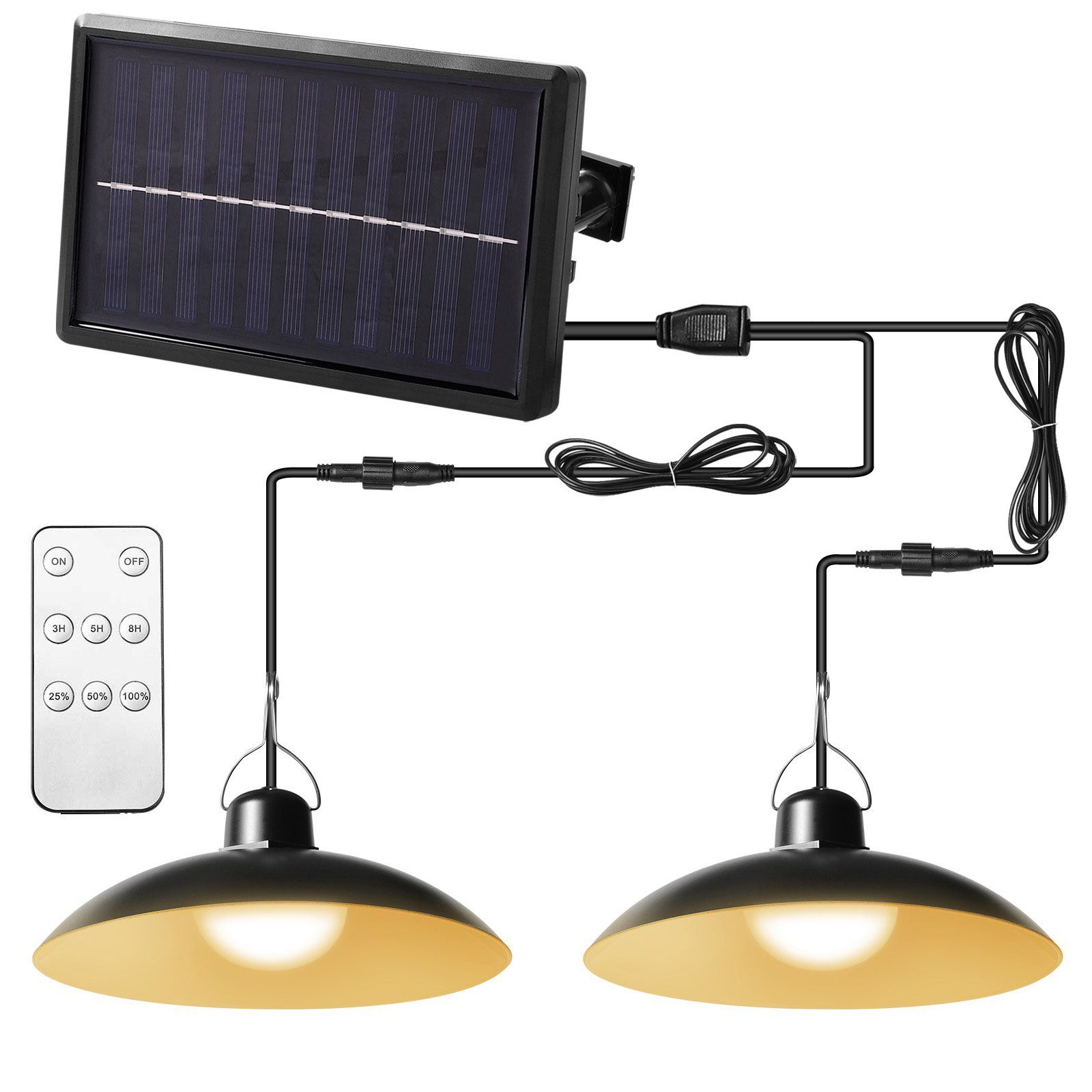 Rosnek LED Außen-Deckenleuchte Solar, Vintage, wasserdicht, günstig online kaufen