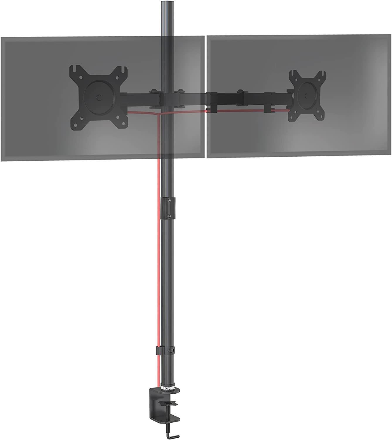 Duronic Monitorständer, (DMT152 Monitorarm, Monitorständer für 2 Monitore bis 27 Zoll)