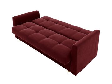 99rooms 3-Sitzer Evelyn, Sofa, Schlafsofa, Sitzkomfort, mit Bettfunktion, mit Bettkasten, Modern Design