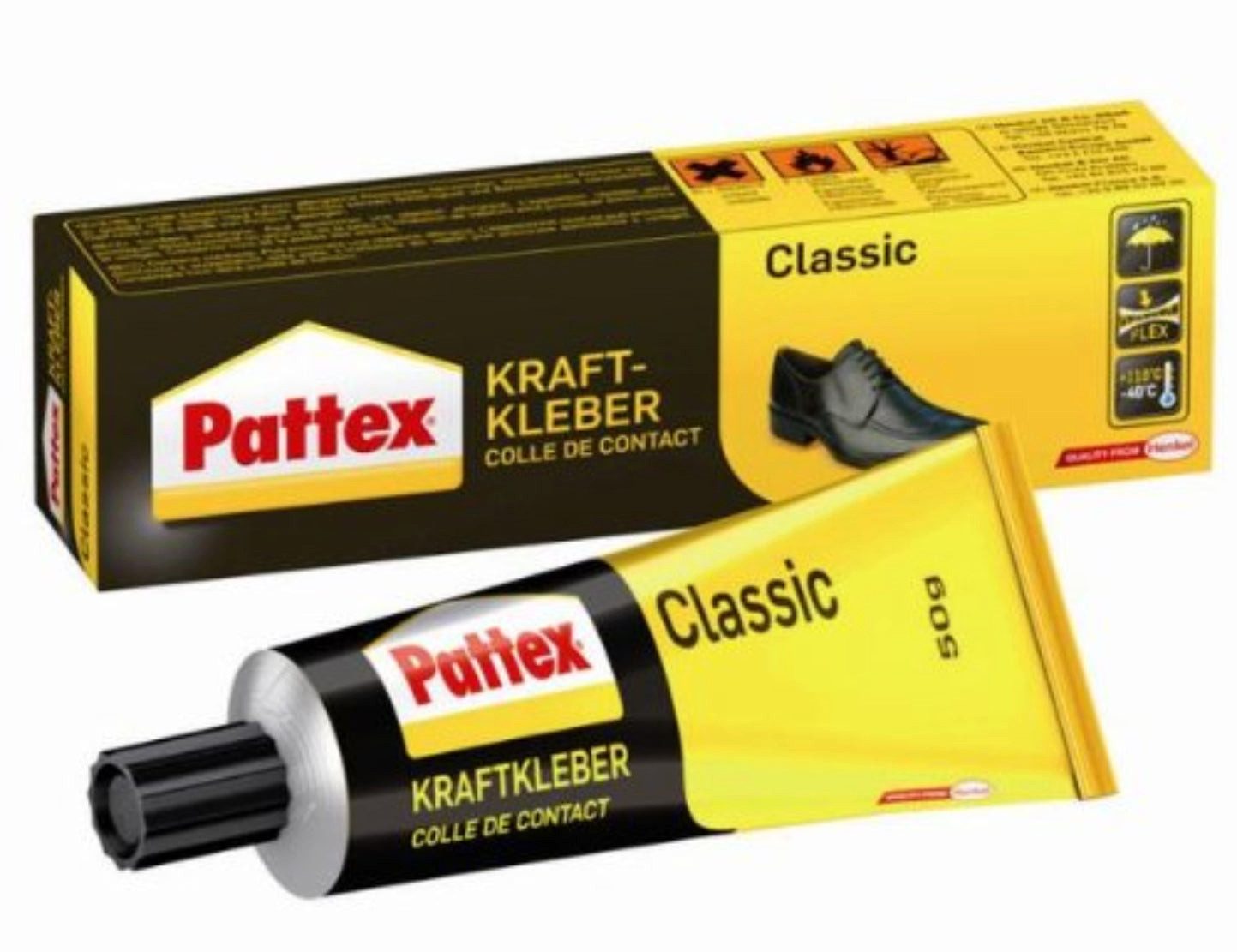 HENKEL Bastelkleber Pattex Kraftkleber Classic 50g – Hochwärmefest, Universal