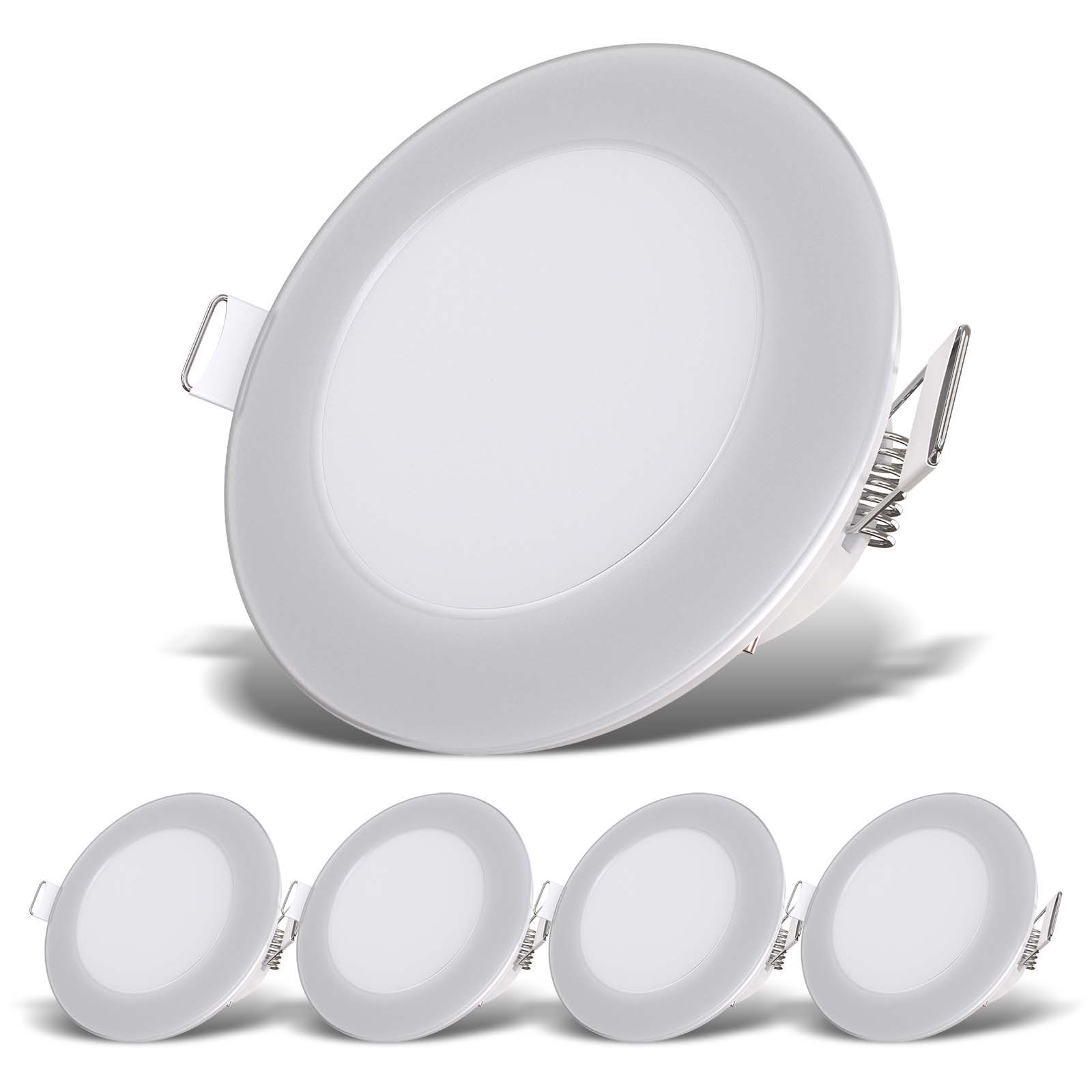 B.K.Licht LED Einbaustrahler 5er SET Bad Einbauleuchten IP65 Ultraflach 30m günstig online kaufen