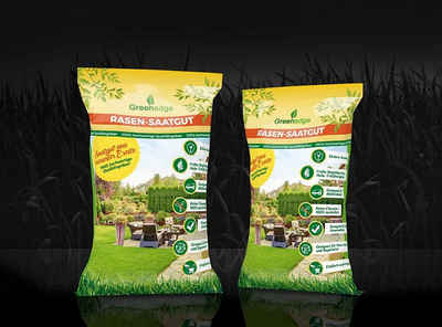GreenEdge Blumenerde »GreenEdge Rasensamen - für einen robusten und widerstandsfähigen Rasen - verschiedene Sorten und Verpackungsgrößen« Spiel-und-Sportrasen-6x1,1-KG