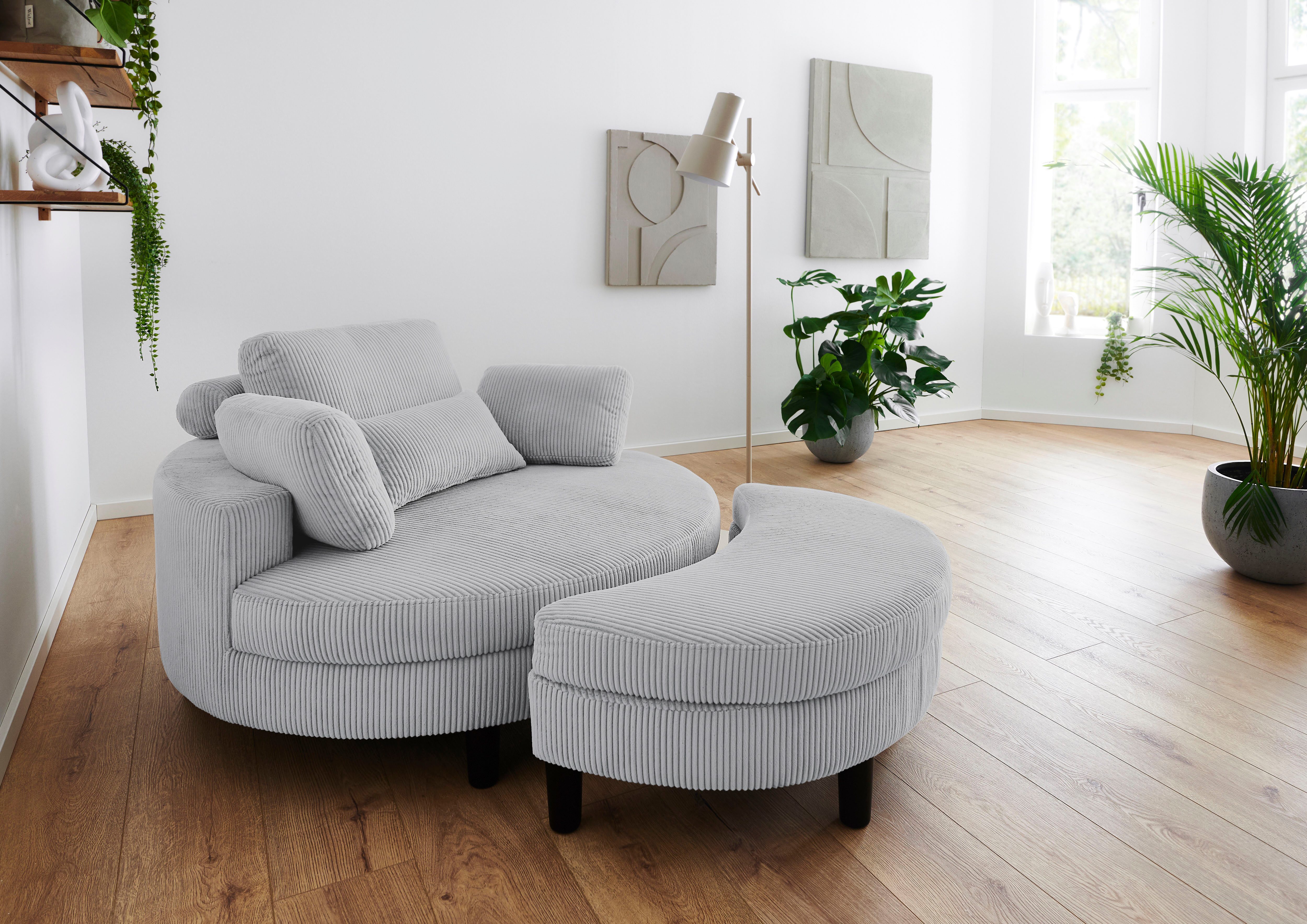 ATLANTIC home collection Loveseat Ravi, B: 114 cm, XXL- Sessel, mit Staurau günstig online kaufen