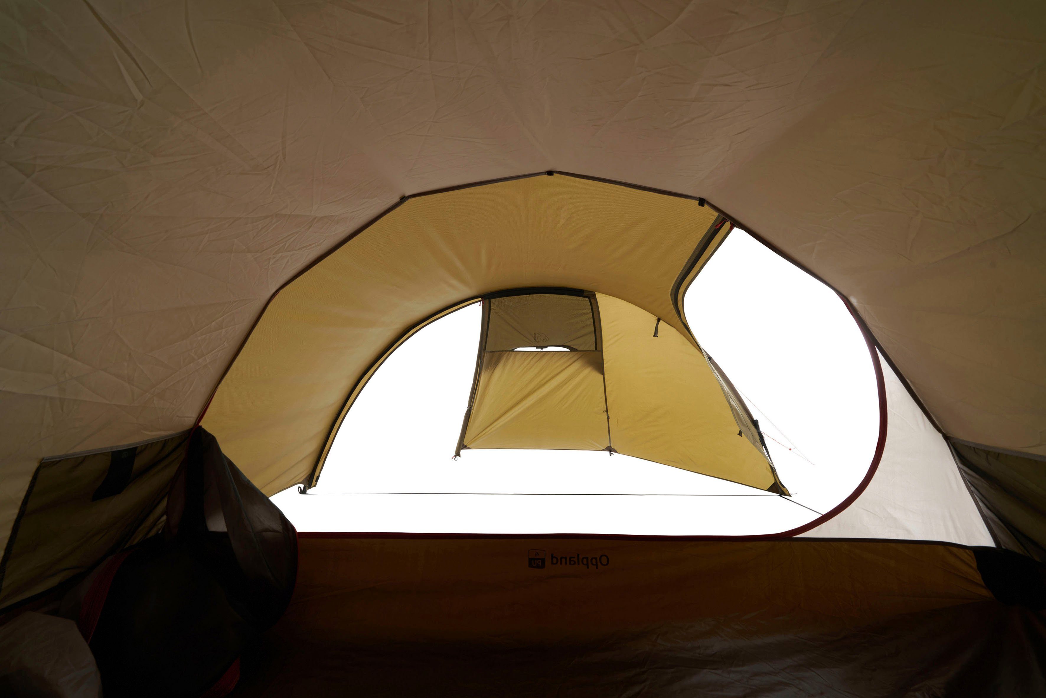 4 Personen: Tent 1 Olive, tlg) Oppland Dark 4 Nordisk (Packung, Tunnelzelt PU