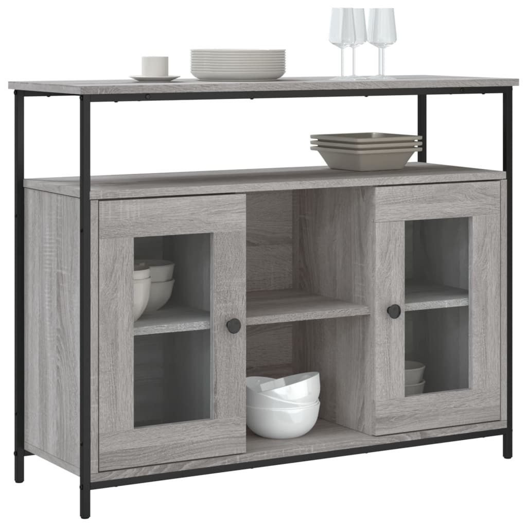 vidaXL Sideboard Sideboard Grau Sonoma 100x35x80 günstig online kaufen