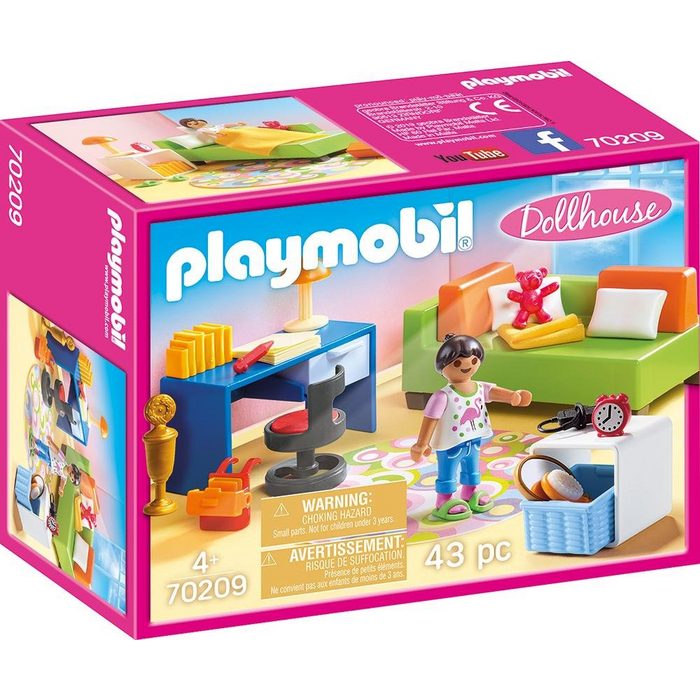 Playmobil® Konstruktions-Spielset Jugendzimmer (70209) Dollhouse (43 St) Made in Germany