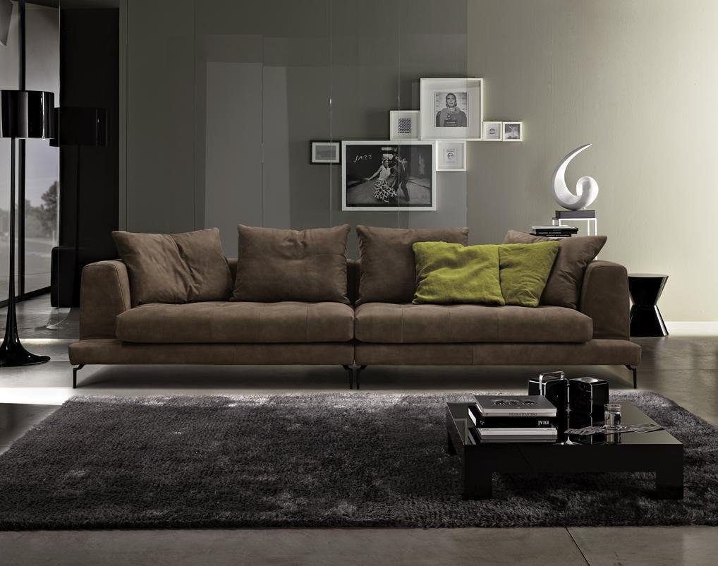 Couch Sitz Viersitzer 4 Polster Ledersofa JVmoebel Leder Sofas Luxus Sofa Luxus 4-Sitzer
