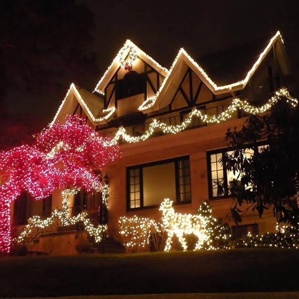 Rosnek LED Solarleuchte 100/200 LED, 8 Modi, Wetterfest Solar Lichterkette günstig online kaufen