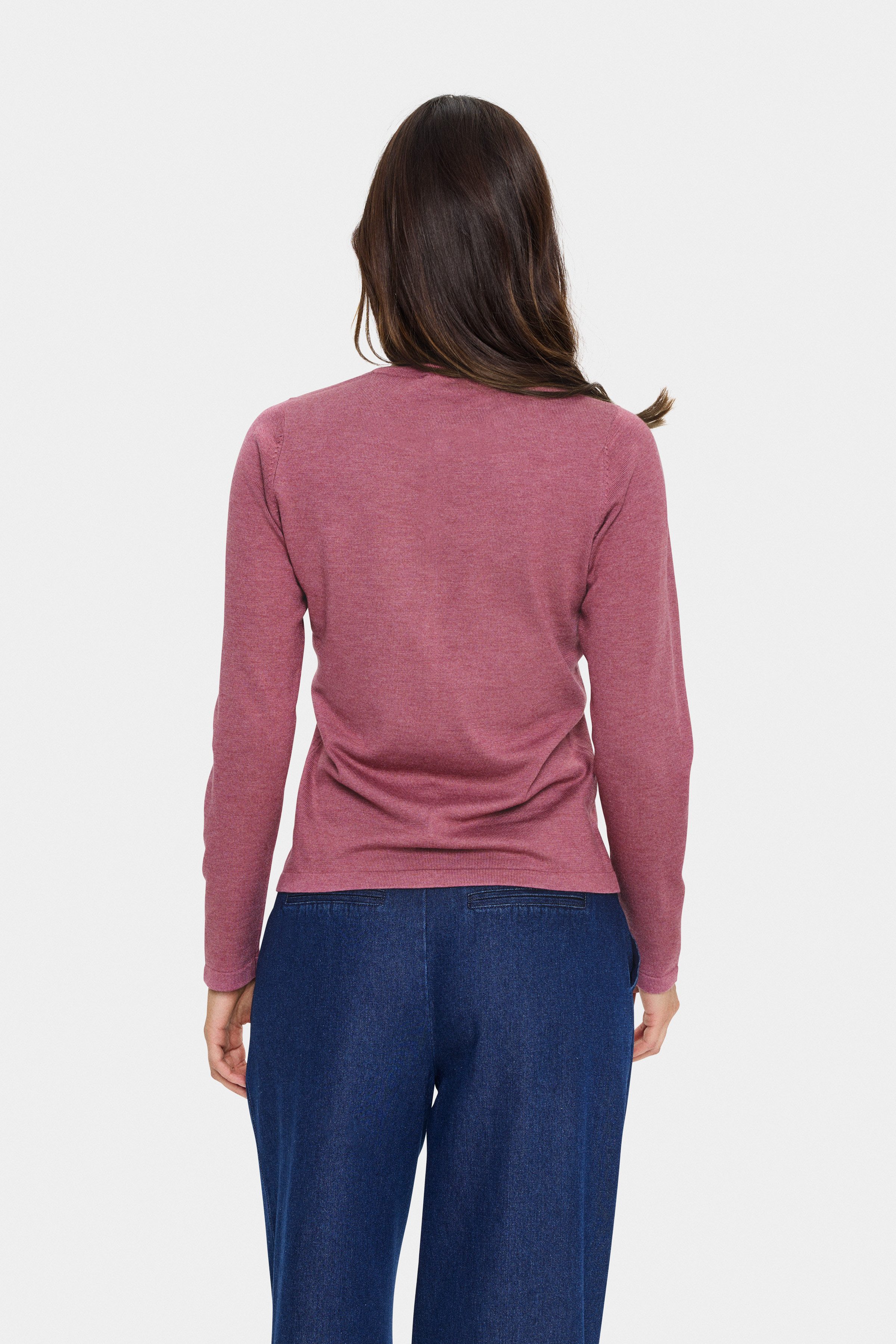 Saint Tropez Strickjacke A8661, MilaSZ R-Neck Cardigan Viskose Feinstrick, günstig online kaufen