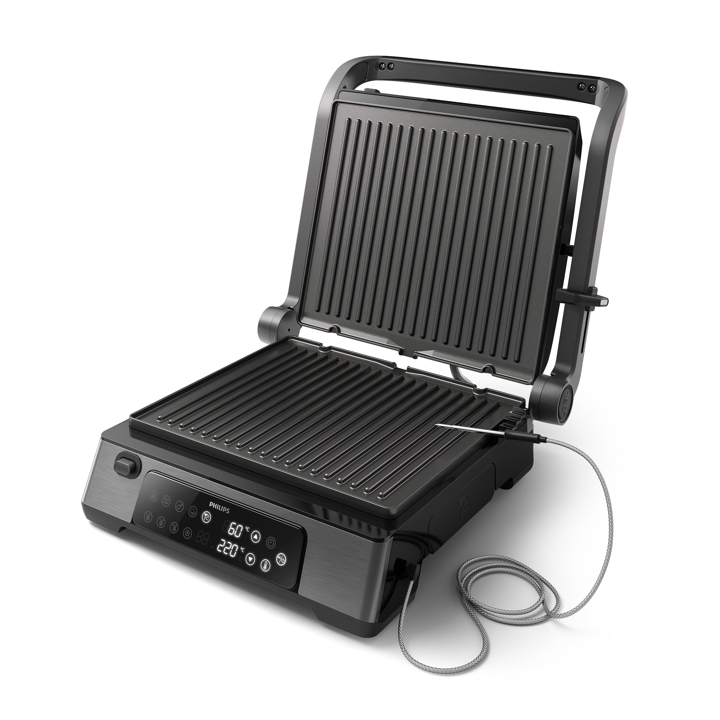 Kontaktgrill 7000 Series HD6307/70 mit digitaler Temperatureinstellung