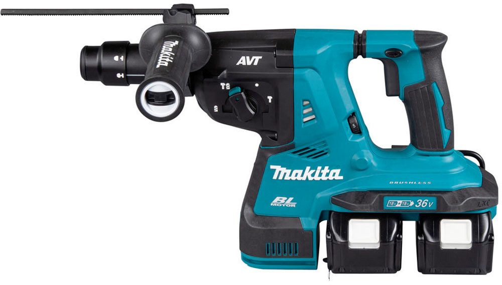 Makita Akku-Kombibohrhammer DHR281ZJ, max. 980 U/min, SDS-PLUS, inkl. Aufbewahrungskoffer, ohne Akku und Ladegerät