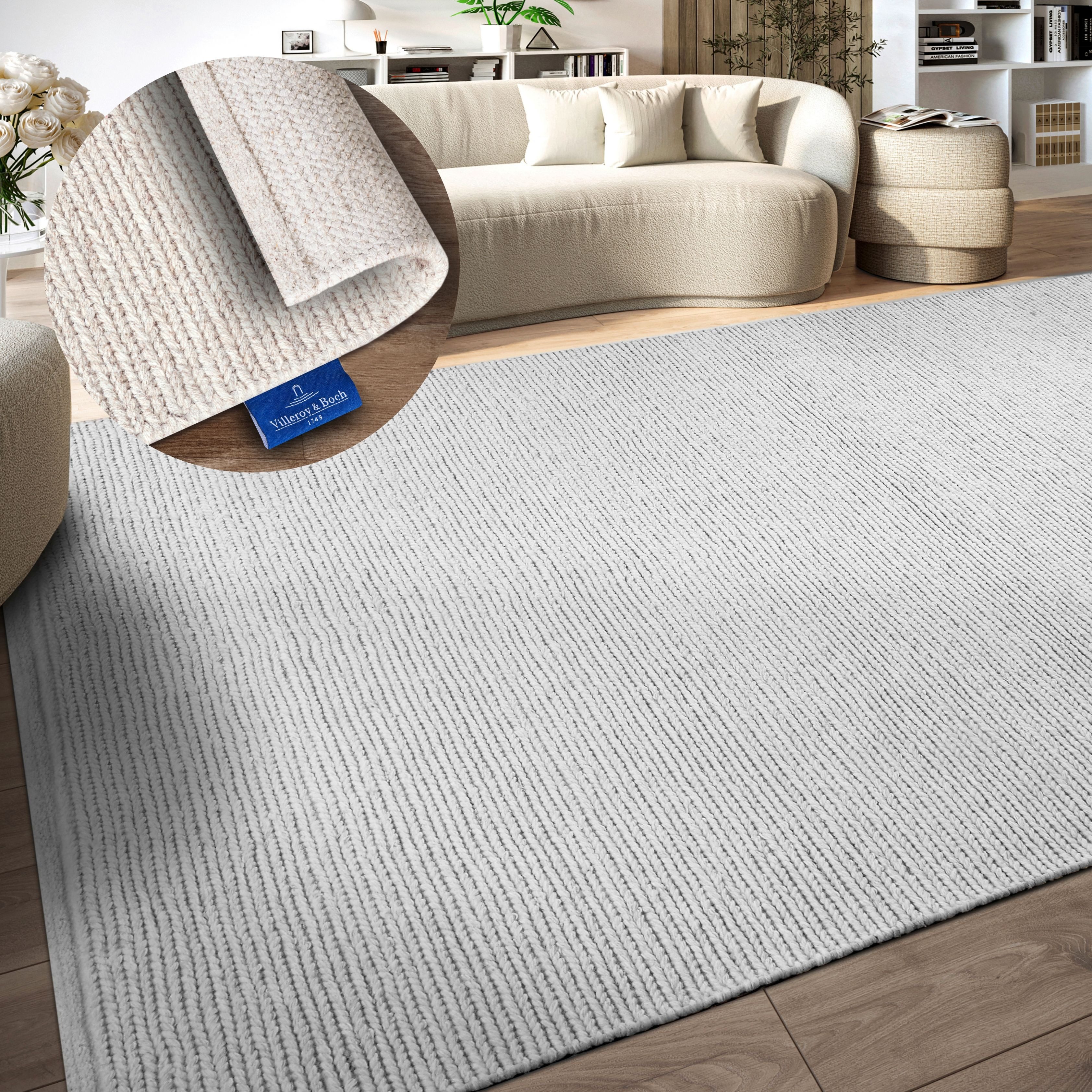 Villeroy & Boch Wollteppich Francois, rechteckig, Höhe: 7 mm, in rund, oval, Läufer, handgewebt, Wolle, Wohnzimmer, Schlafzimmer