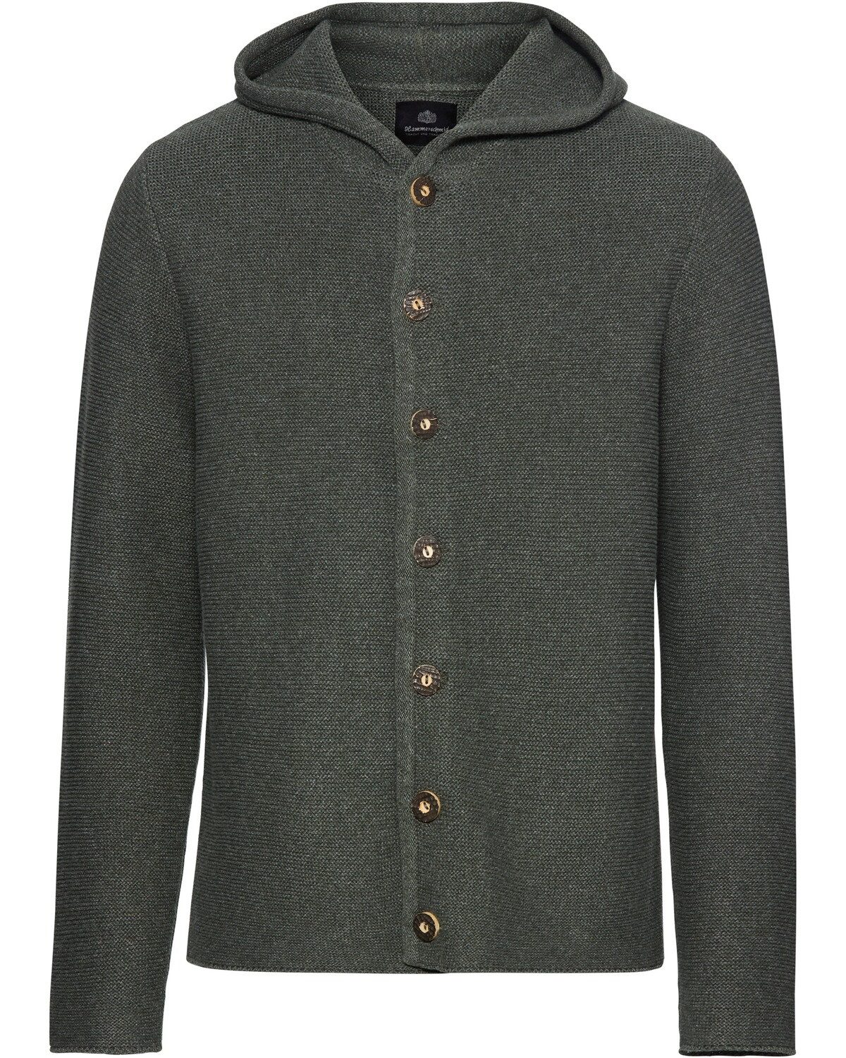 Hammerschmid Trachtenstrickjacke Kapuzen-Strickjacke Tobias