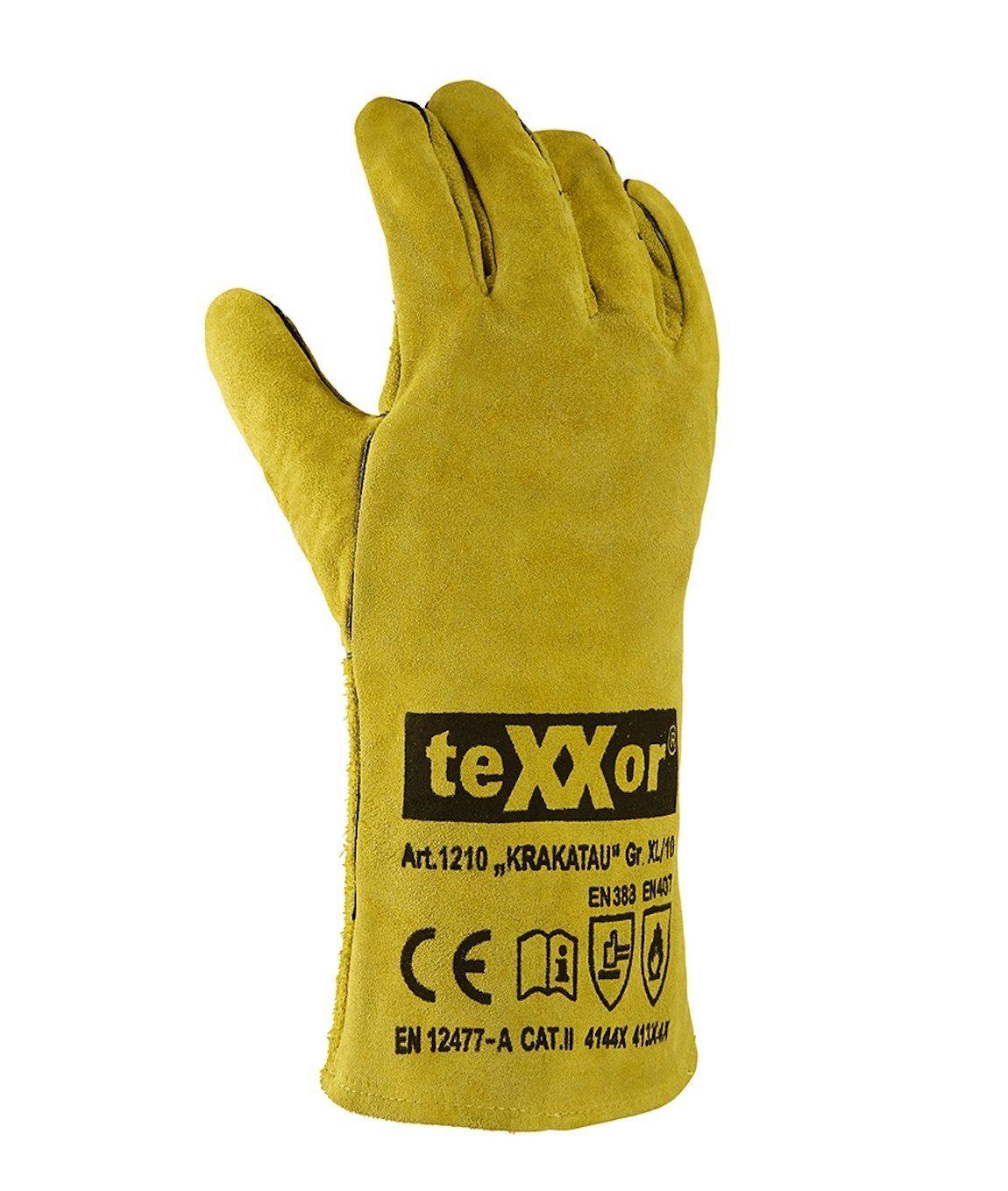TRIZERATOP Arbeitshandschuhe 12 Paar Schweißerhandschuhe KRAKATAU Größe 10