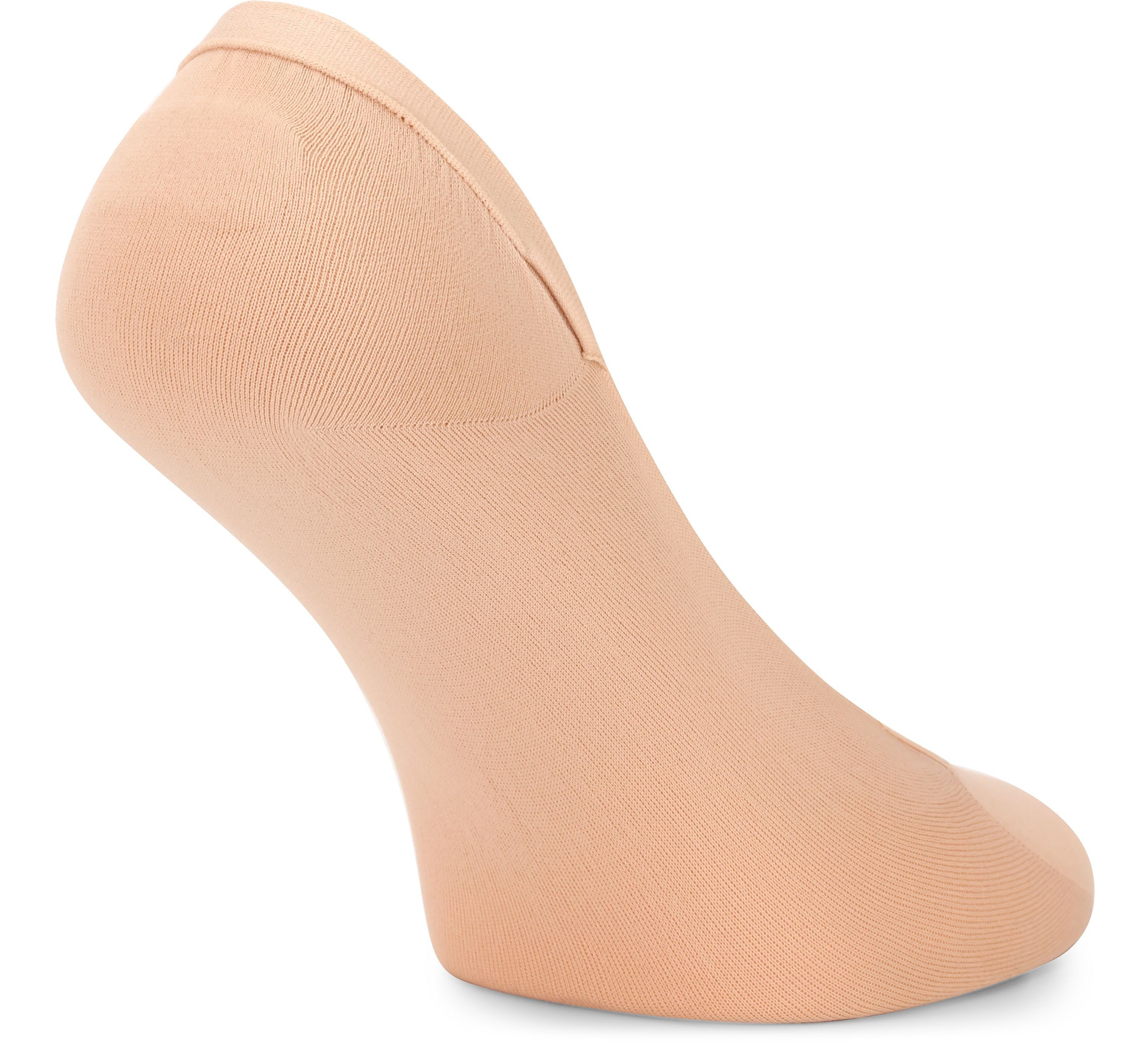 Merry Style Socken Damen Atmungsaktive Füßlinge 6Pack Halbsocken - Sneaker MSGI046 Socken Beige