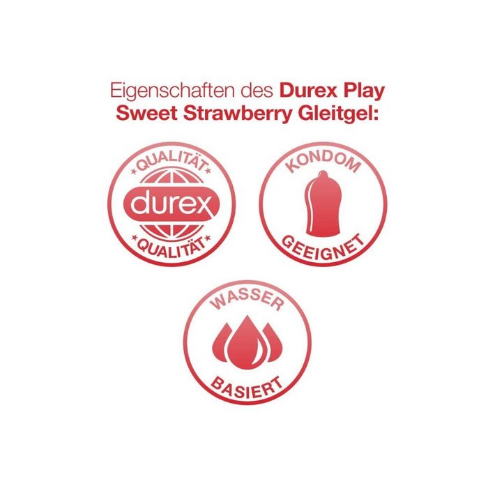 durex Gleitgel Durex Play Strawberry Gleit- &amp; Erlebnisgel 3x50ml ZV9098