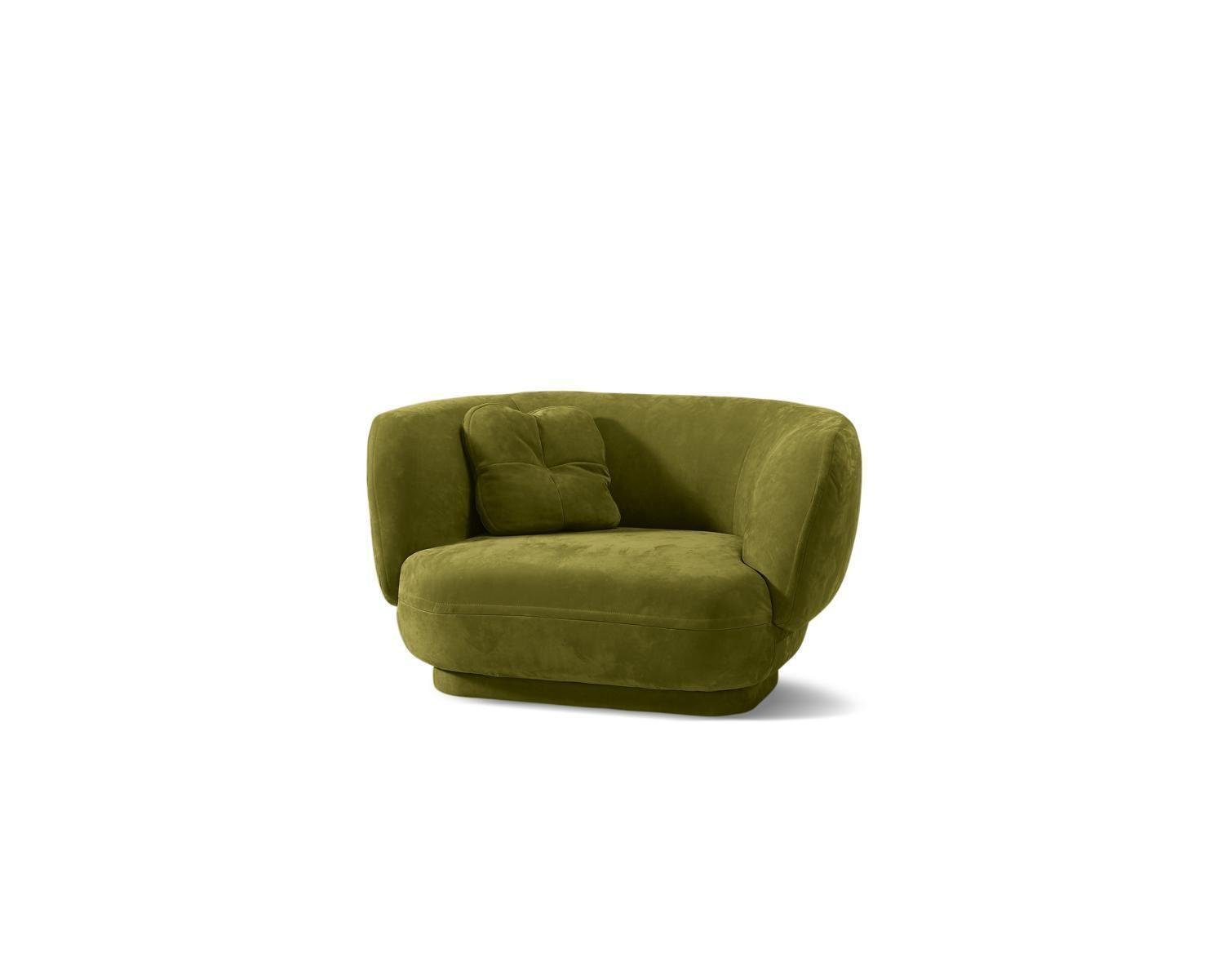 Sitz Möbel (Sessel), Prianera JVmoebel Design Made Europe Grün Sessel Sessel Polster Wohnzimmer in Einsitzer
