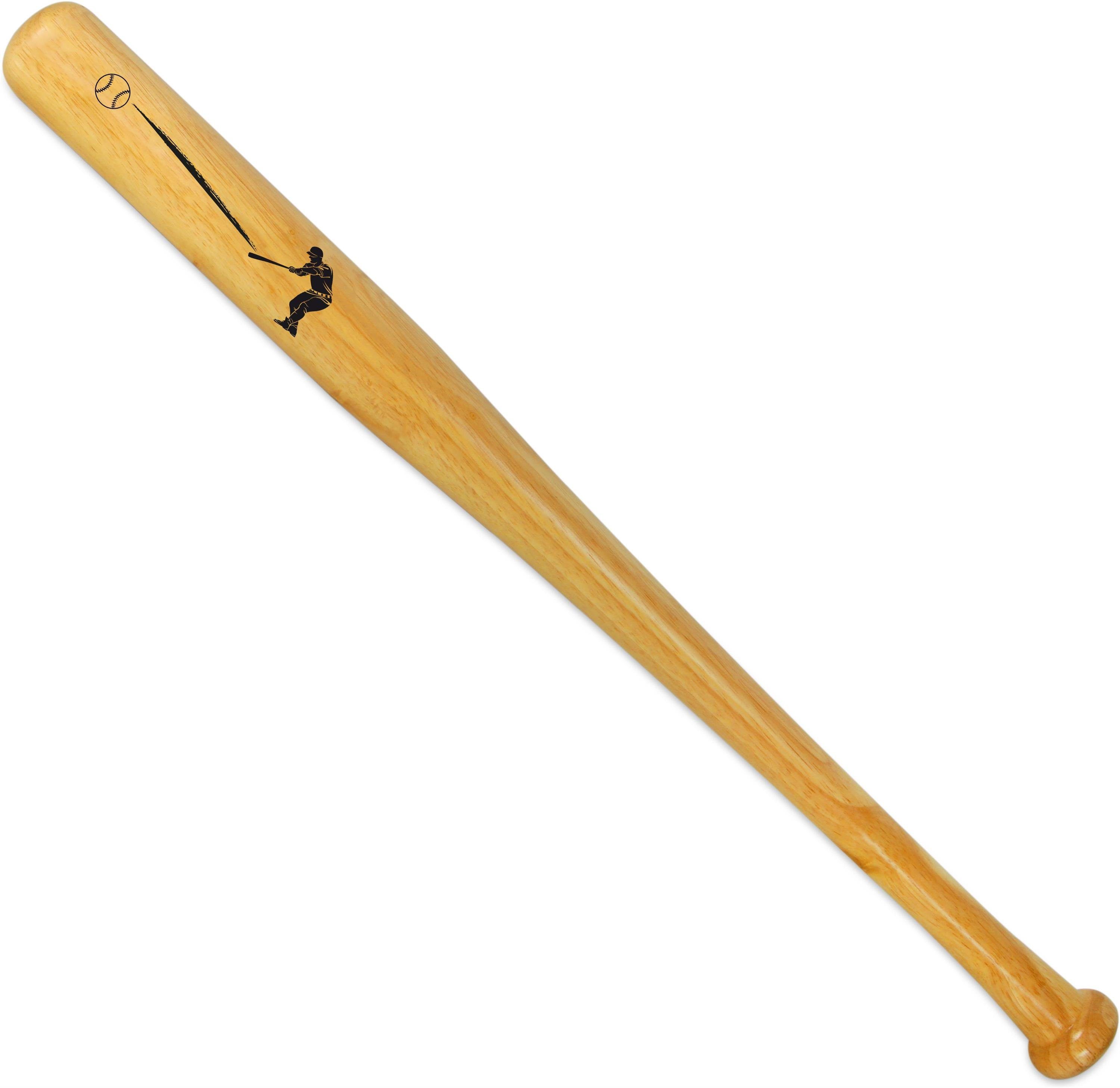 normani Baseballschläger Holz Baseballschläger 26 Lumber, Eschenholz, 26 ", Holzbaseballschläger mit Knauf am Griffende