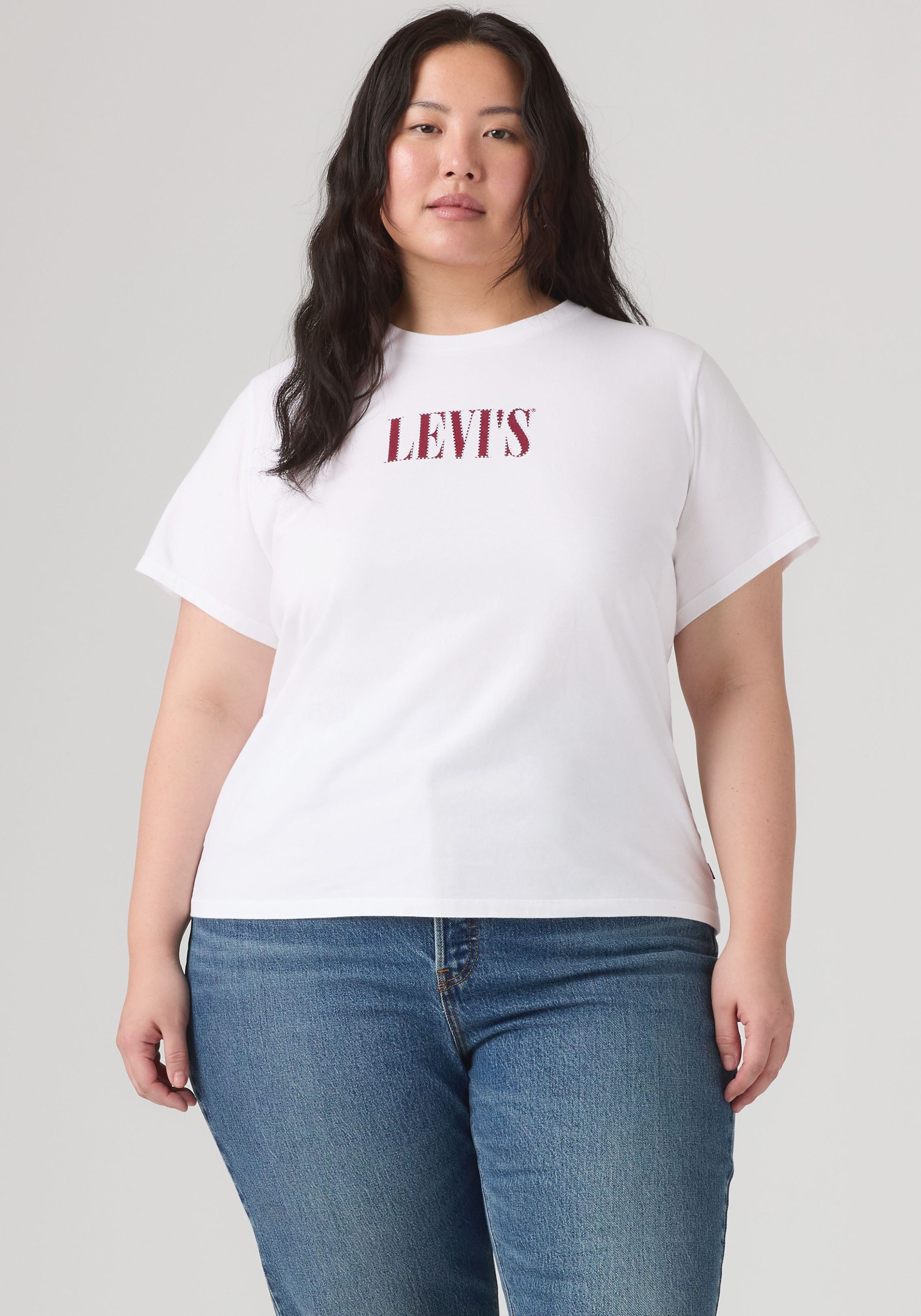 Levi's® Plus T-Shirt PERFECT TEE Figurumspielende Passform