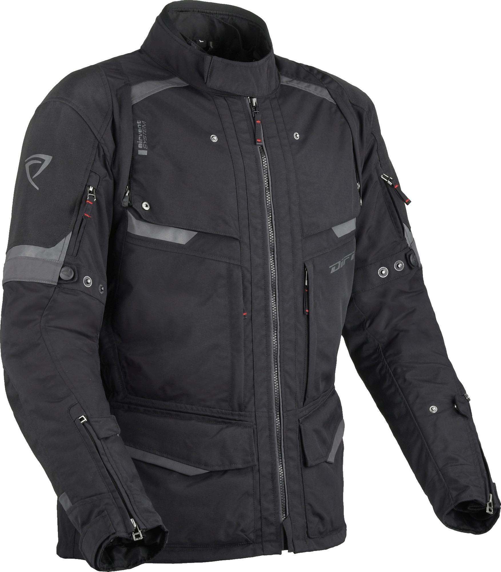 DIFI Motorradjacke Atacama Aerotex Motorrad Textiljacke Rückenprotektor vorbereitet,Ellenbogenprotektoren enthalten,refkl