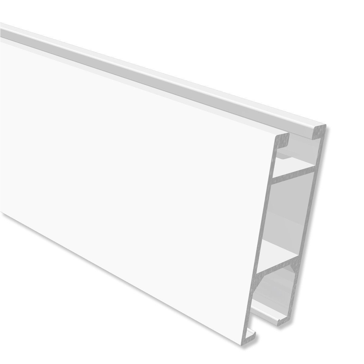 Innenlaufprofil Smartline, INTERDECO, 14x35 mm, eckig, (Stück), Weiß
