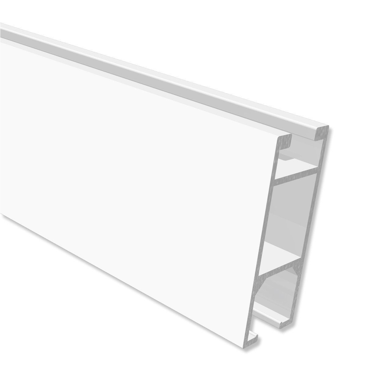 INTERDECO Innenlaufprofil Smartline, 14x35 mm, eckig, (Stück), Weiß