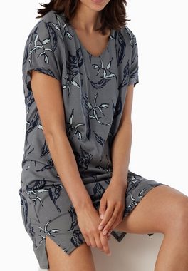 Schiesser Nachthemd Contemporary Nightwear (1-tlg) Nachthemd - Kurzarm-Sleepshirt für Damen