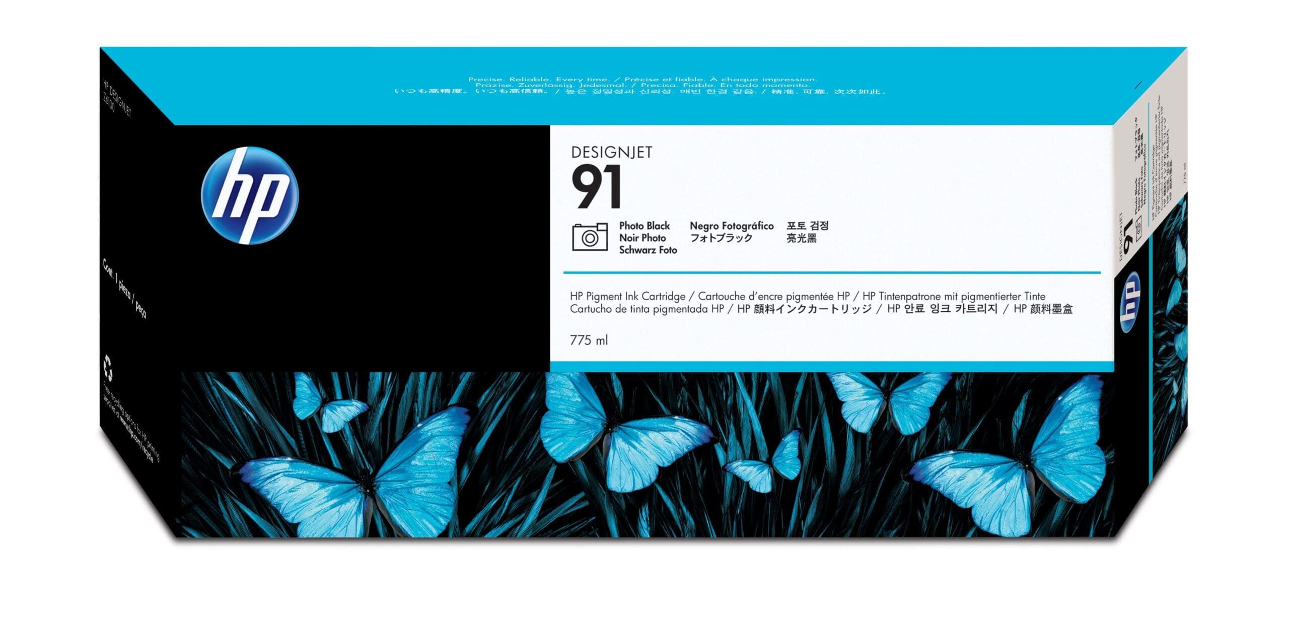 HP HP 91 Fotoschwarz Druckerpatrone, pigmentbasiert, Tintenpatrone