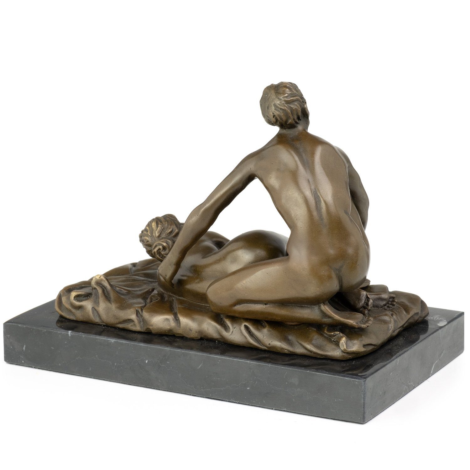 Skulpturen Bronzefigur Skulptur Figuren Statue Akt, Liebendes Antik-Stil Paar Moritz