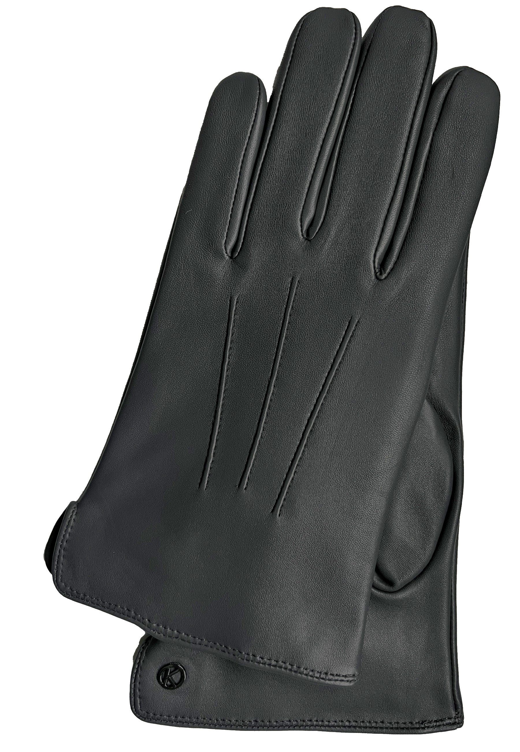 KESSLER Lederhandschuhe CARL (Paar, 1-St., Handschuhe) Leather Working Group zertifiziertes Lammleder, 100% Kaschmirfutter