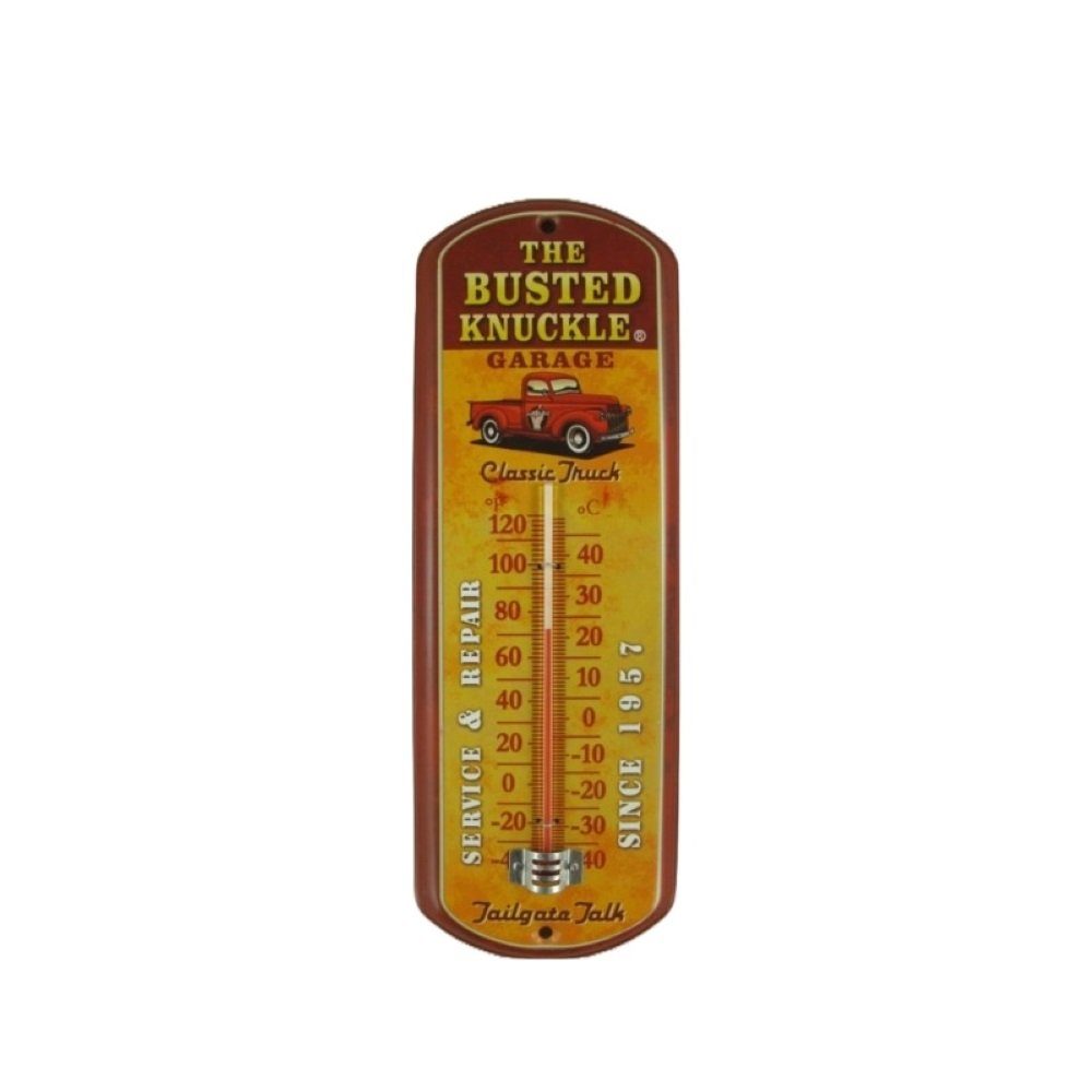 Linoows Dekoobjekt Thermometer Classic Thermometer, Reklame Truck, Celsius Fahrenheit Skale Wandthermometer und mit