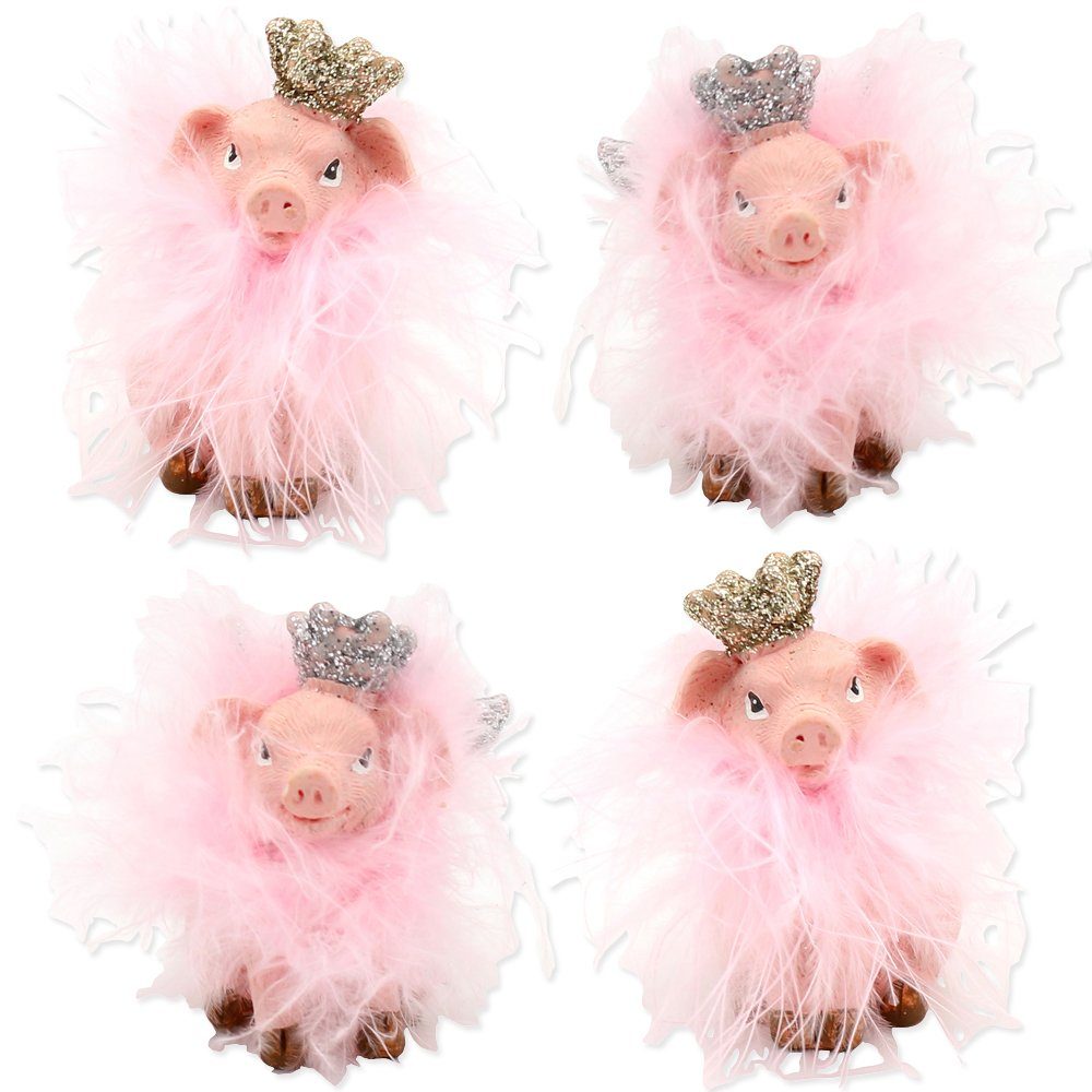 Dekohelden24 Dekofigur Keramik Deko-Schweine mit Krone, Größe über Dropdown günstig online kaufen