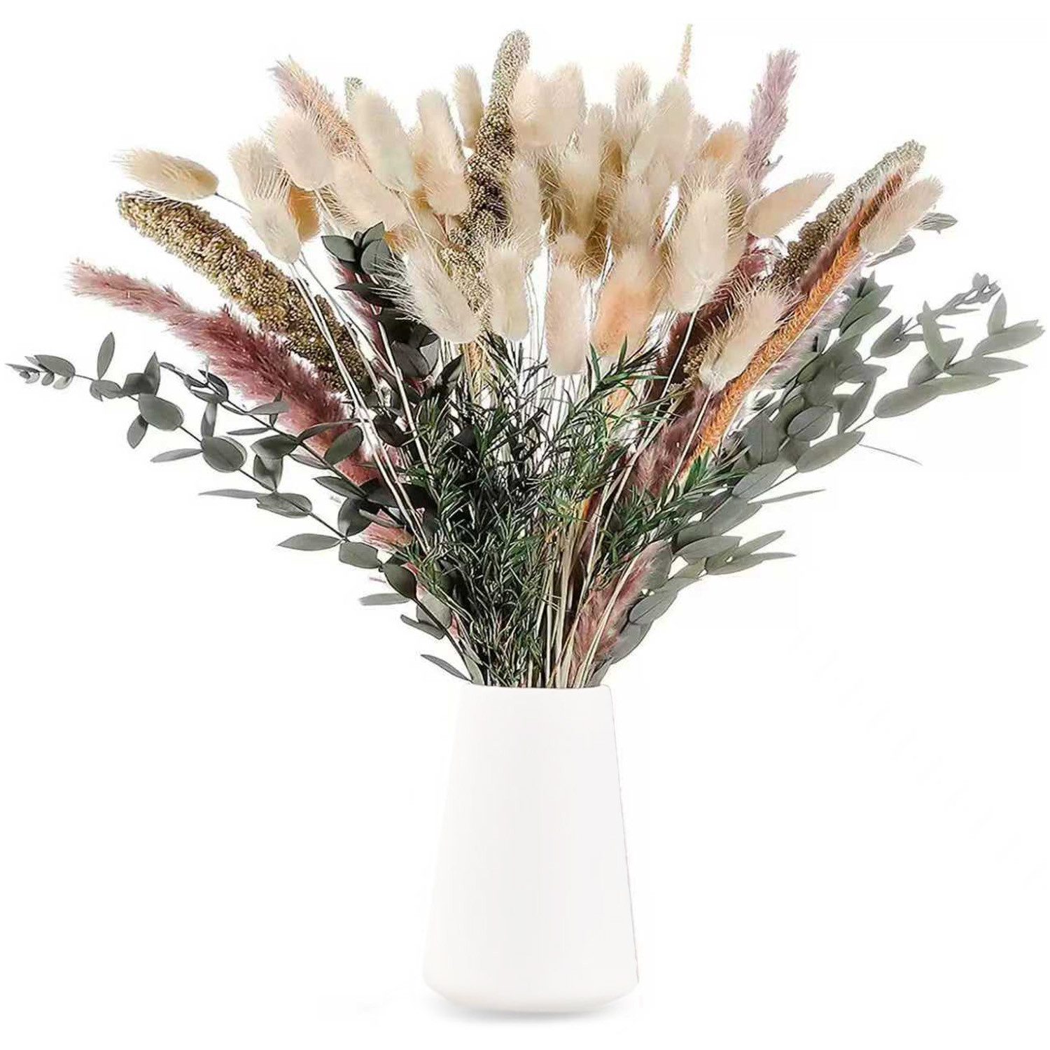 Trockenblume 85 Stück Pampasgras Trockenblumenstrauß Deko DIY Trockenblumen günstig online kaufen