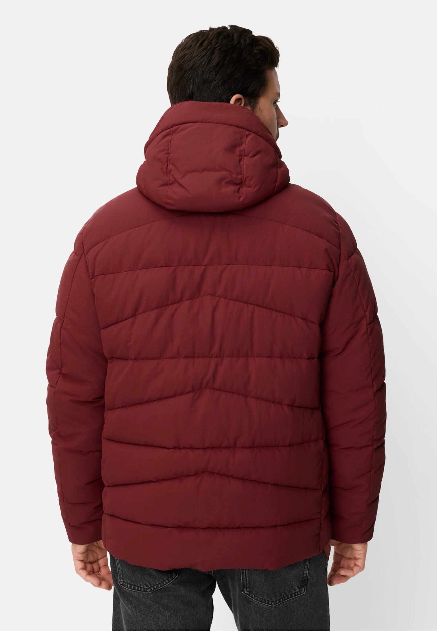 camel active Winterjacke mit abnehmbarer Kapuze Langarm