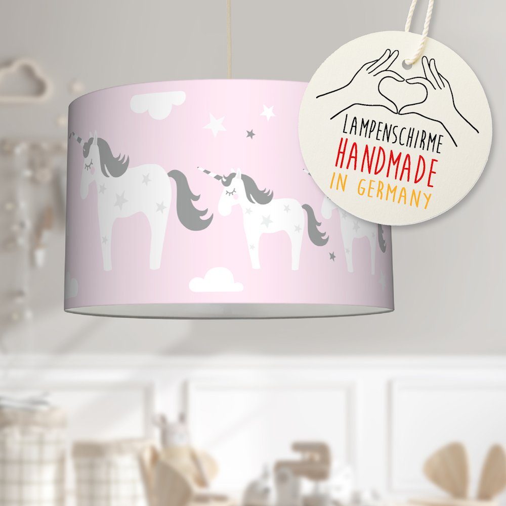 lovely label Pendelleuchte »Einhorn rosa - Kinderzimmer Hängelampe Baby«,  LED wechselbar, warmweiß