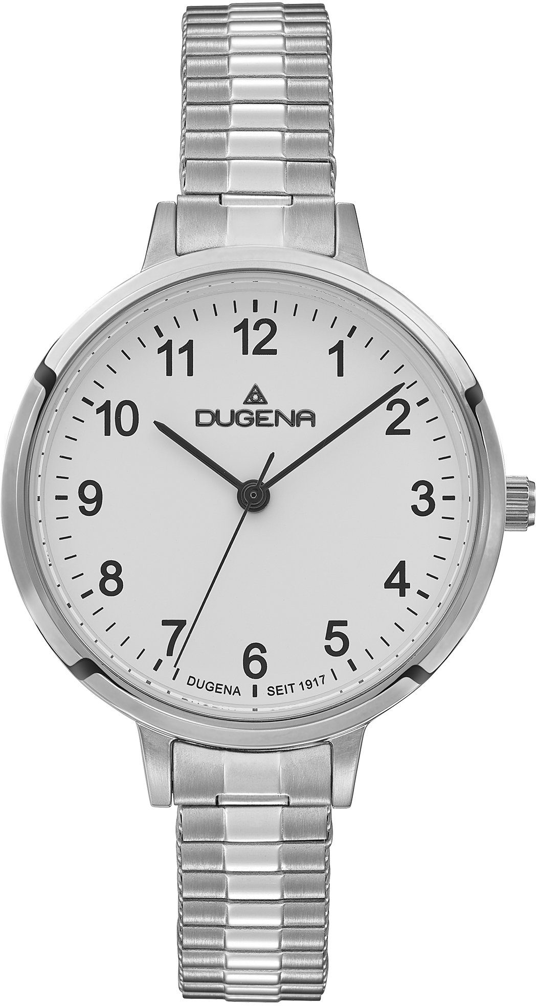 Dugena Quarzuhr Fiona, 4461092, Gehäuse aus Edelstahl, Gehäuse-Ø ca. 32 mm