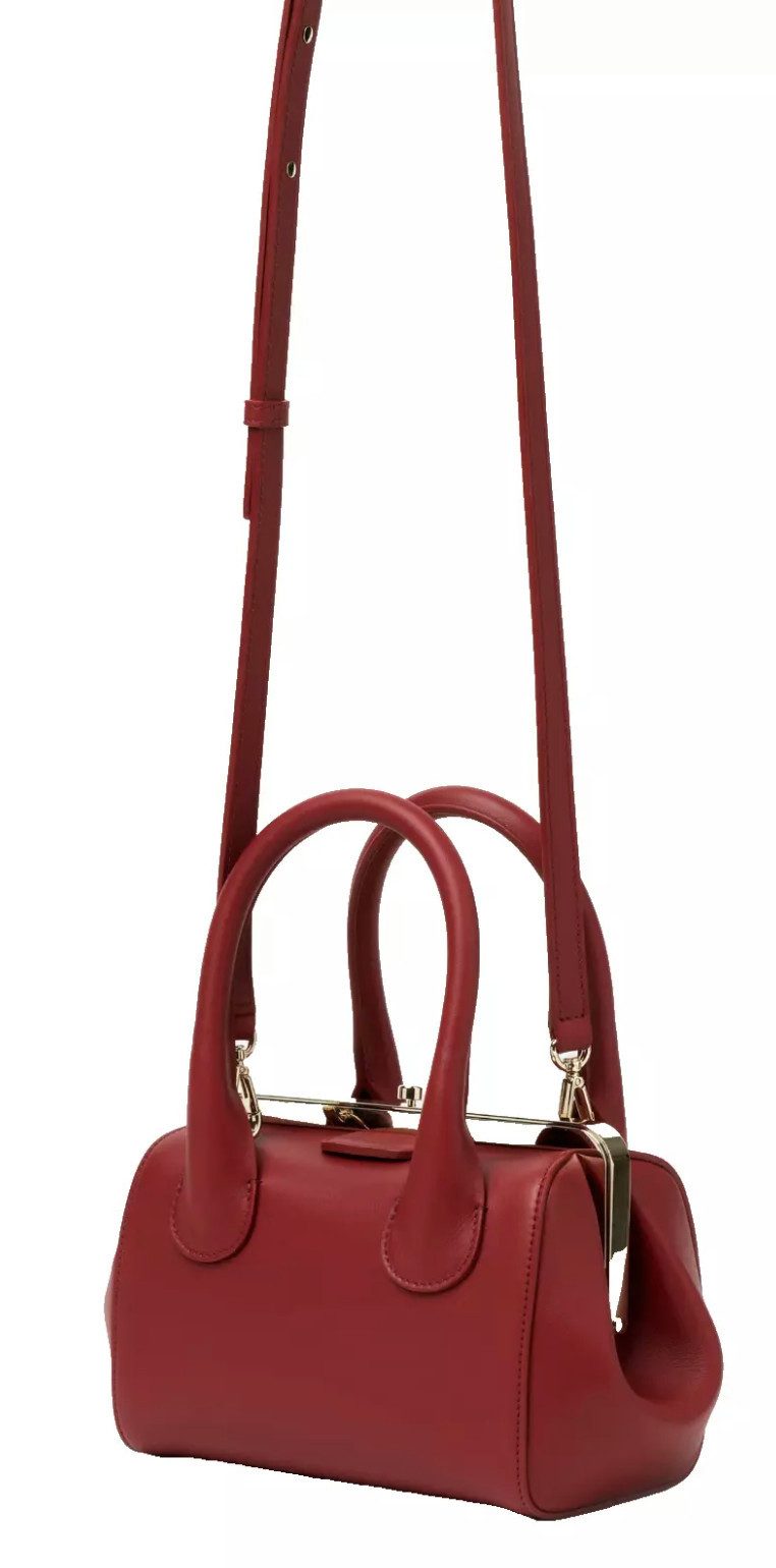 Chloé Schultertasche Joyce Frame Leder Tasche Umhängetasche, Abnehmbarer und verstellbarer Schulterriemen für vielseitiges Tragen