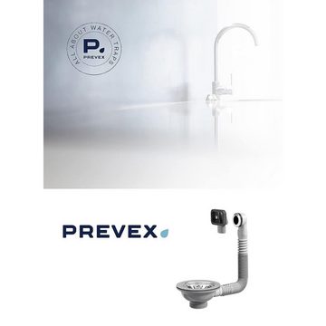 Prevex Siphon WK2-D9C-011, (1-tlg), PREVEX Universal-Korbventil mit Siebkorb und Ablaufgarnitur