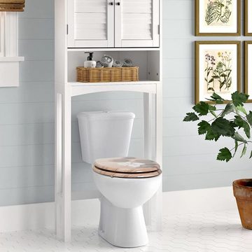 Woltu WC-Sitz (1-St), Toilettendeckel mit Absenkautomatik Toilettensitz Holz