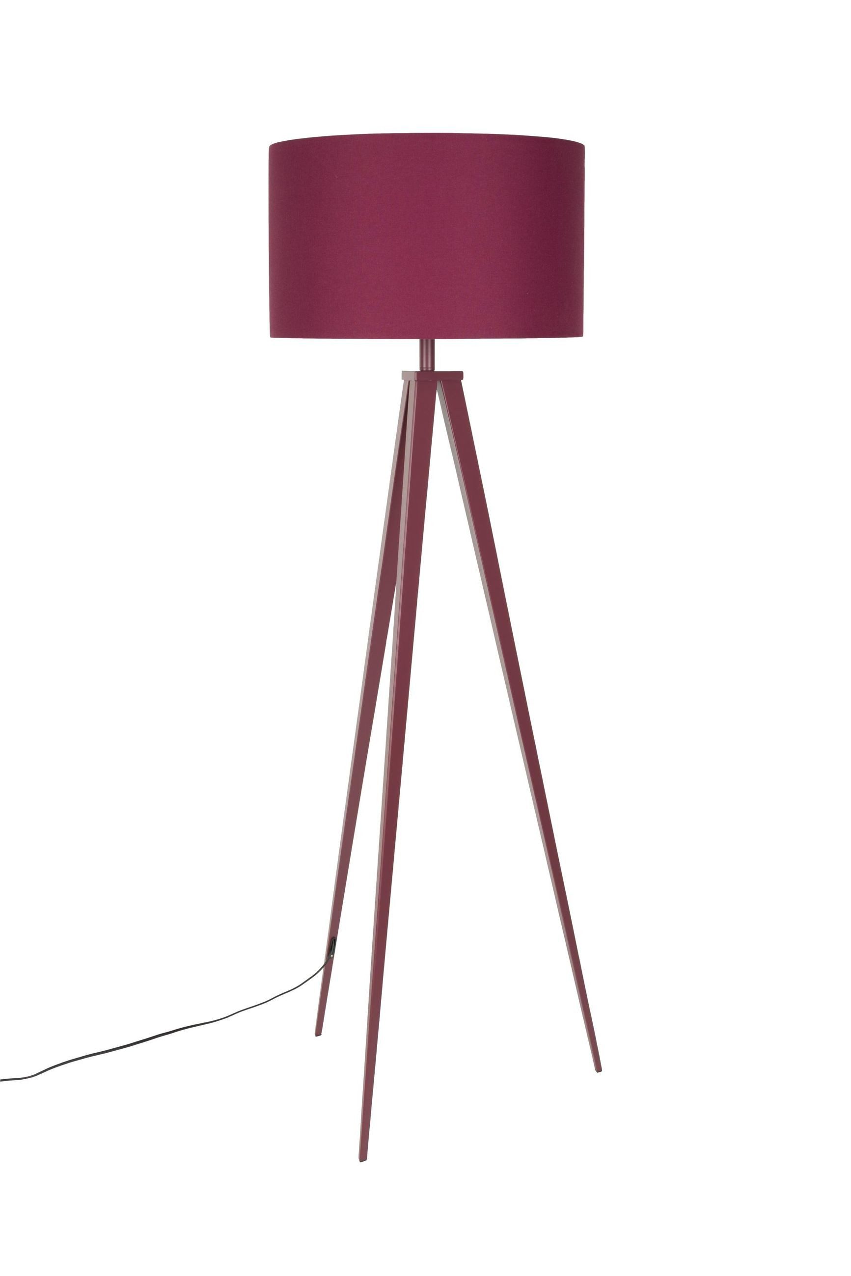 Zuiver Stehlampe Stehlampe Tripod Marsala Design-Leuchte von Zuiver in Rot, ohne Leuchtmittel