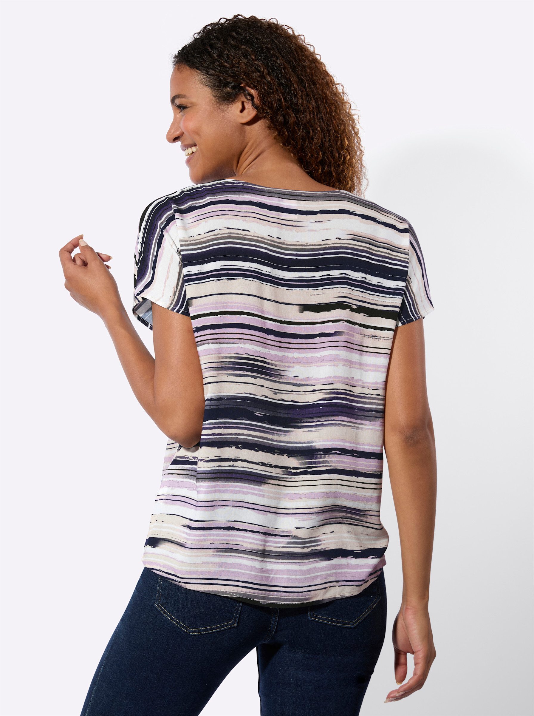 Witt Klassische Bluse Druckbluse Kurzarm günstig online kaufen