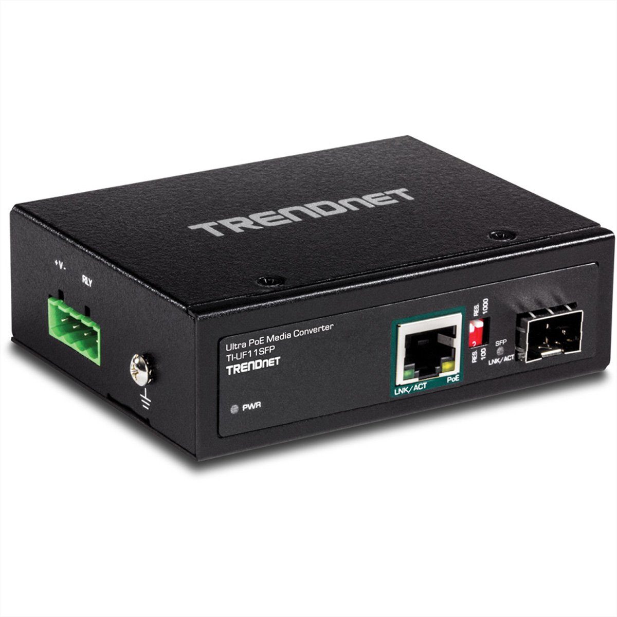 Netzwerk Trendnet Eingebaut Netzwerk-Switch Schwarz Medienkonverter TI-UF11SFP 1000Mbit/s