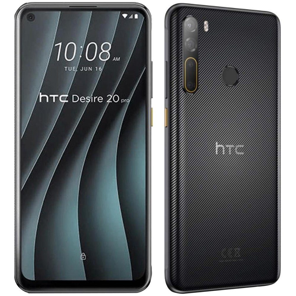 HTC Desire 20 Pro Smartphone 128GB 6GB RAM Android LTE Quad-Kamera 5000mAh  Smartphone (16,51 cm/6,5 Zoll, 128 GB Speicherplatz, 48 MP Kamera)