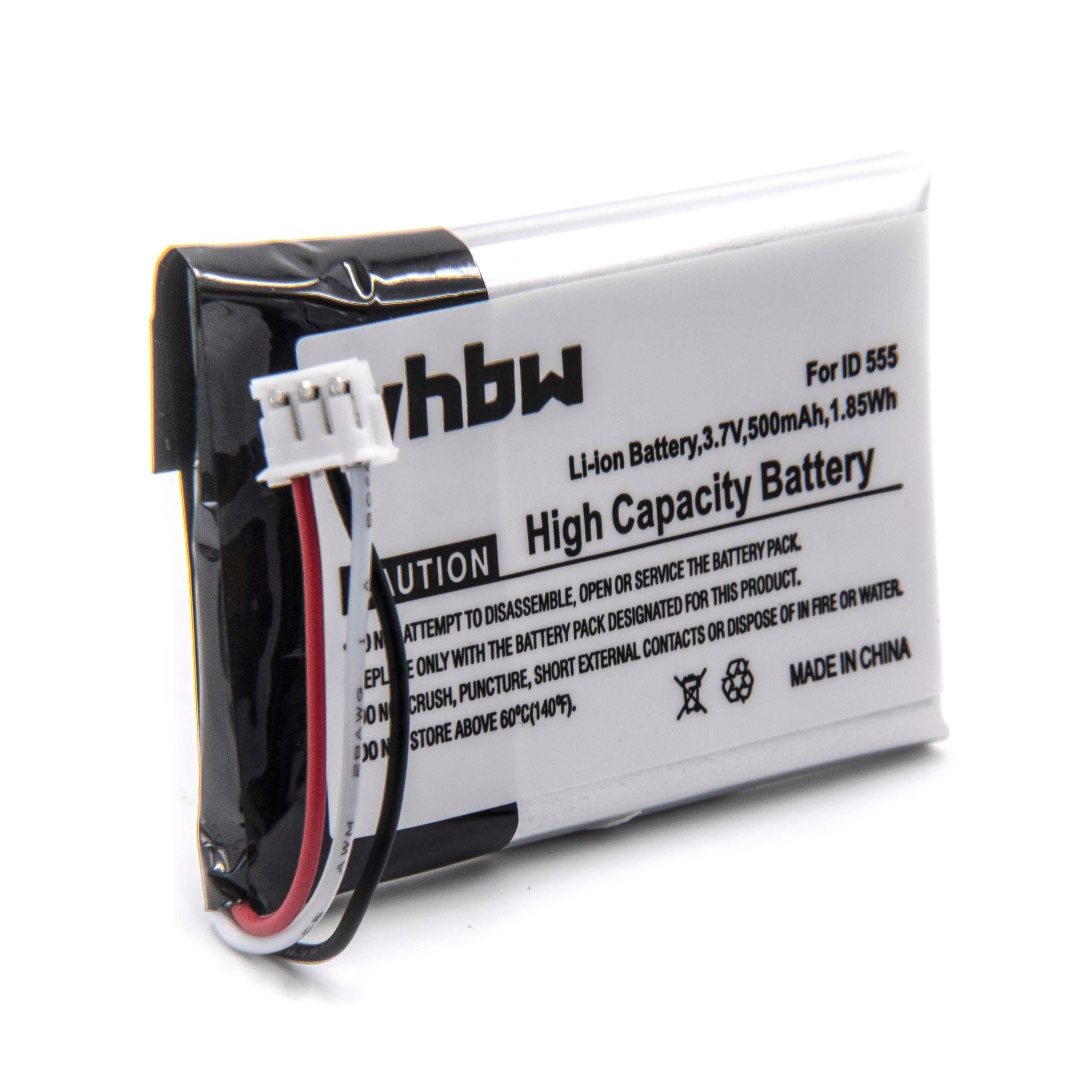 vhbw kompatibel mit Thomson 28106FE1 Ultra Slim Dect, 28115, 28118 Akku Li-Ion 500 mAh (3,7 V)