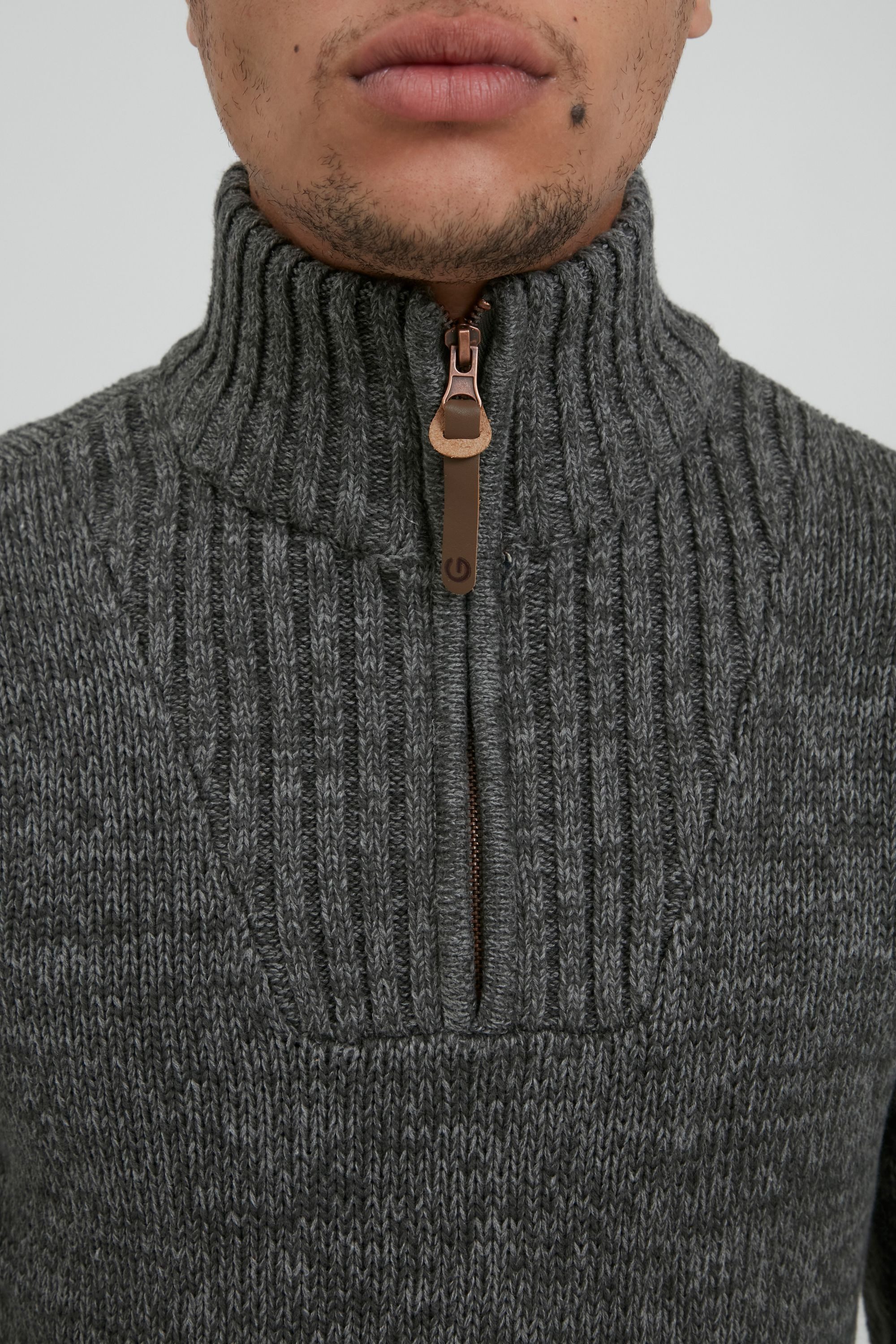 !Solid Troyer SDPhilostrate Strickpulli in Melange-Optik