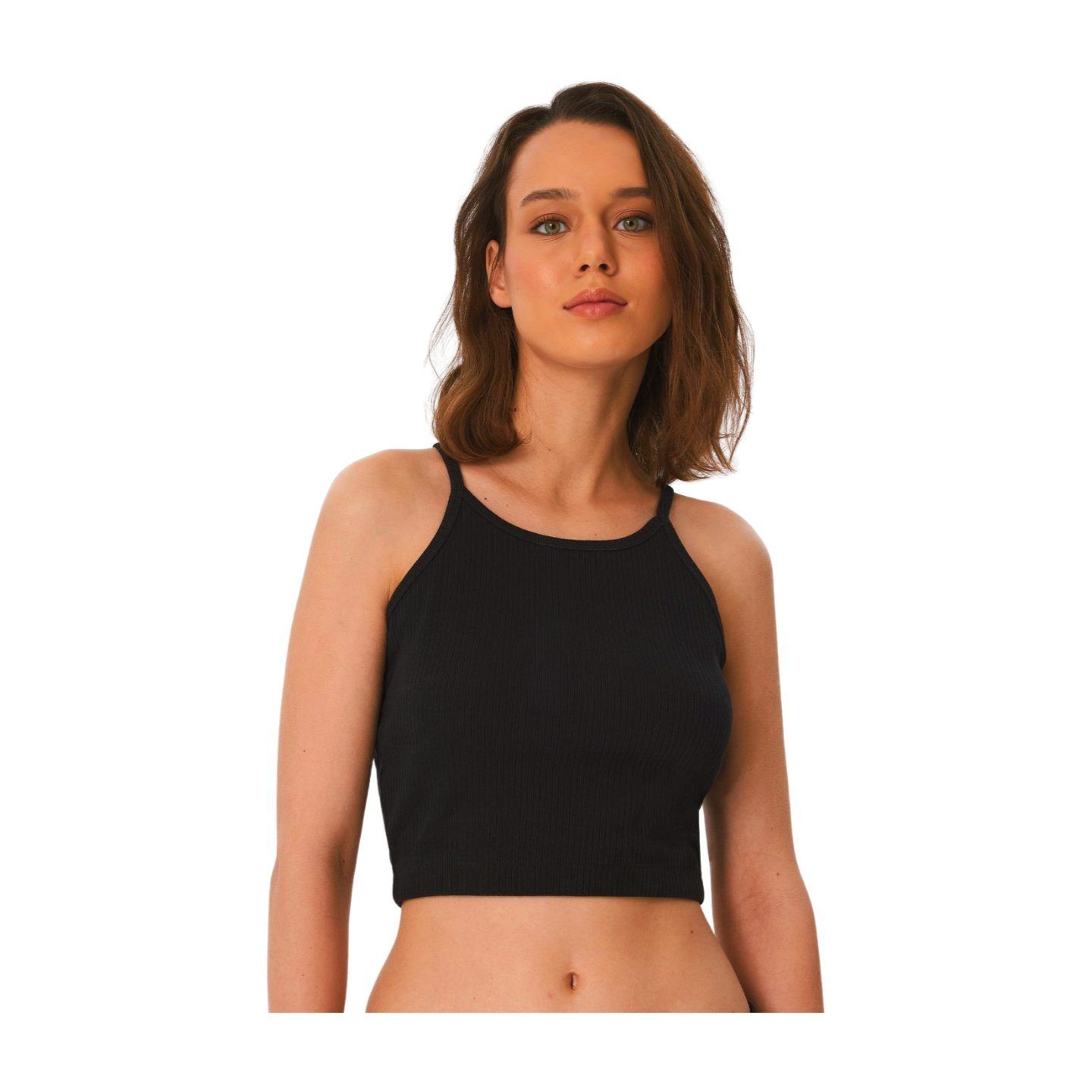 Leela COTTON Crop-Top Ripp Crop Top günstig online kaufen