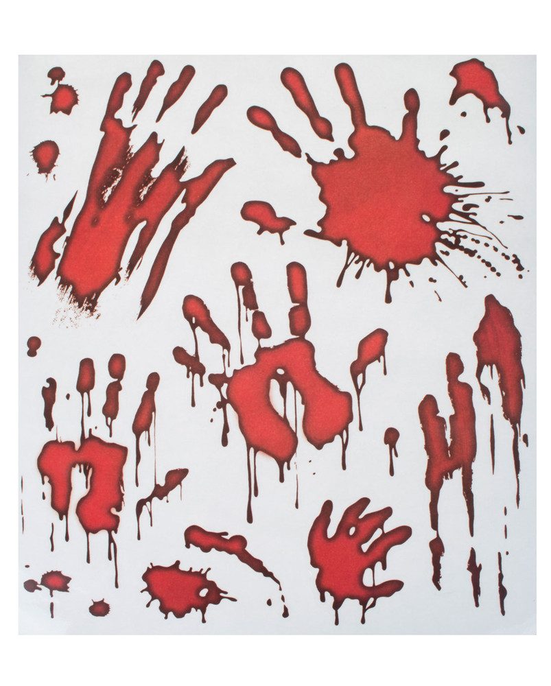 Funny Fashion Dekoobjekt Blutige Hände Halloween Dekorations Artikel - Wand