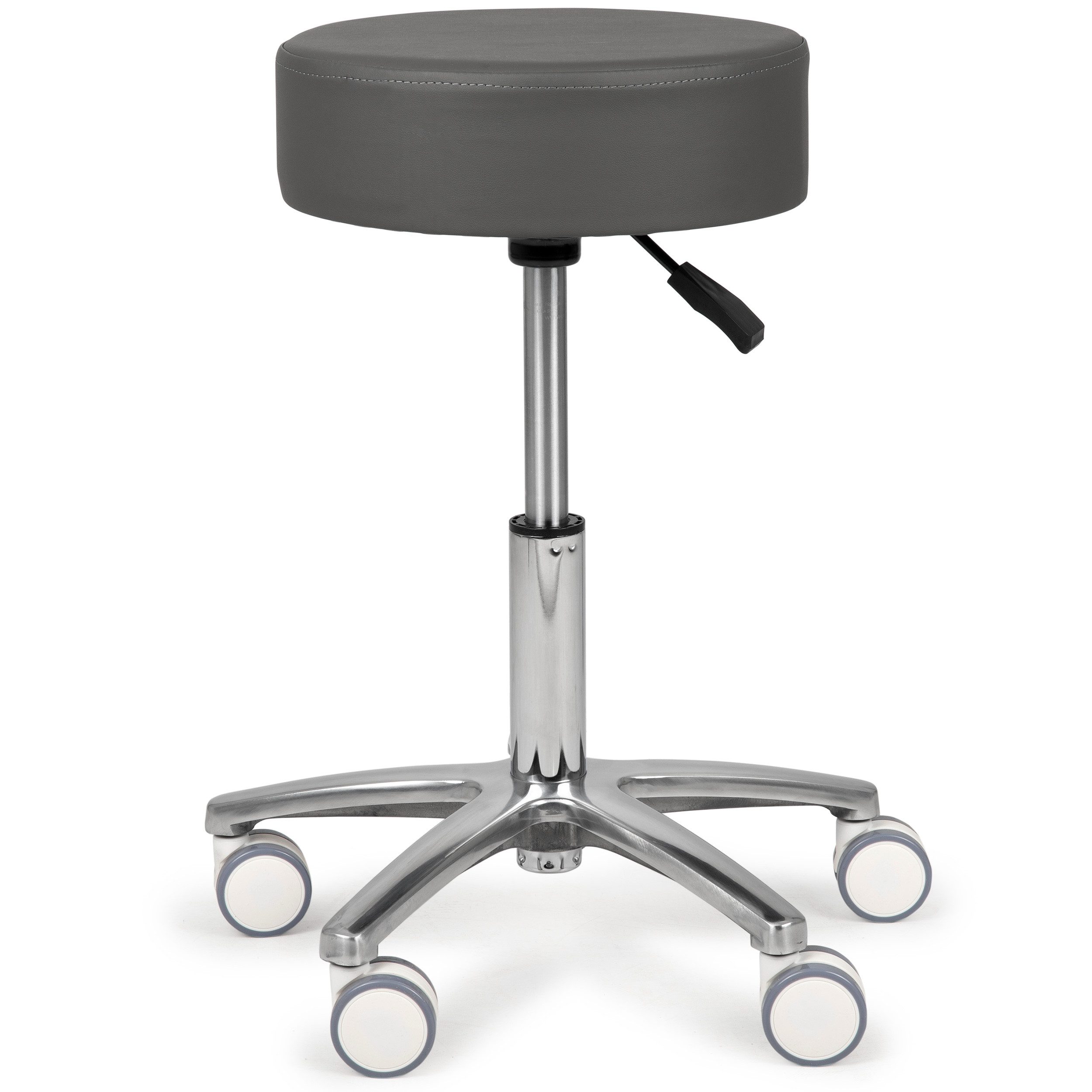 Habys Rollhocker Lumo – Sattelförmiger Drehhocker, Höhenverstellbar 44-57,5 Cm, Bis 150 Kg
