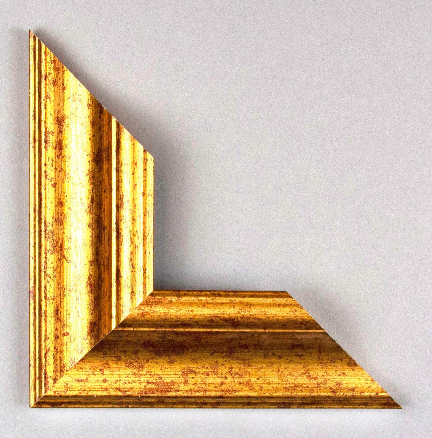 BIRAPA Einzelrahmen (DIN Vienna, (1 Stück), A4), Gold cm Bilderrahmen Holz Antik, 21x29,7
