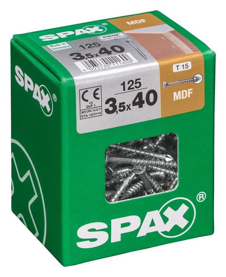 Thumbnail - SPAX Holzbauschraube Spax Faserplattenschrauben 3.5 x 40 mm TX 15 - 125